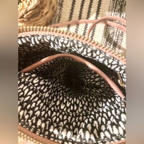 Mauve Faux Leather Mini Crossbody Bag w/ Wallet - Picture 7 of 16